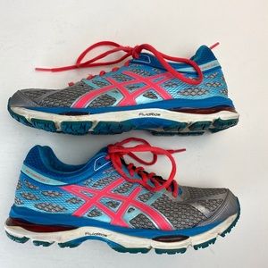 💙Asics Women’s Gel Cumulus 17 T5D8N Grey Blue Running Gym Shoes Lace Up Size: 7